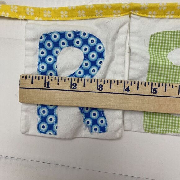 OOAK Handmade Children's Fabric Reading Theme Bunting Banner Garland - Picture 3 of 11